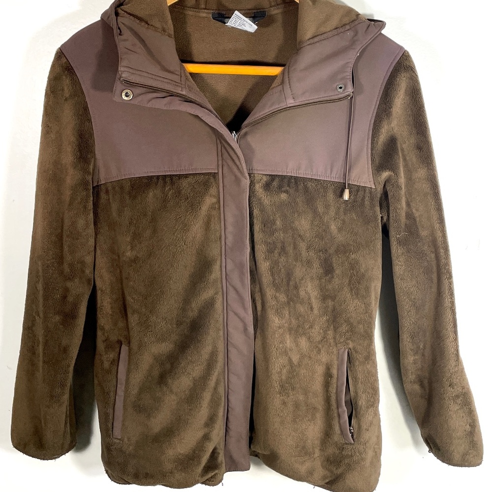 Fjall Brown Hooded Fall Jacket Size L